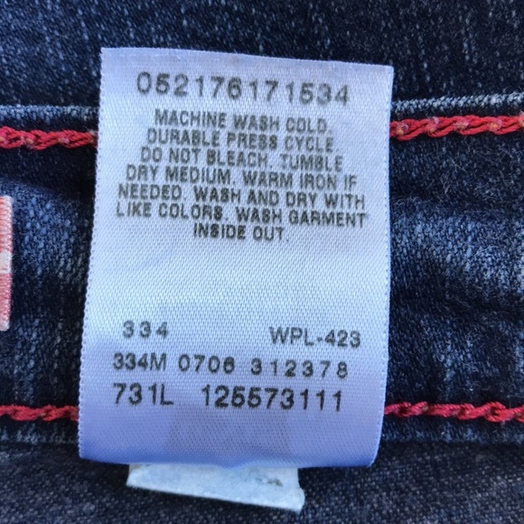 Levi’s 550 red tab relaxed boot cut blue jeans, size 14S - Picture 11 of 11